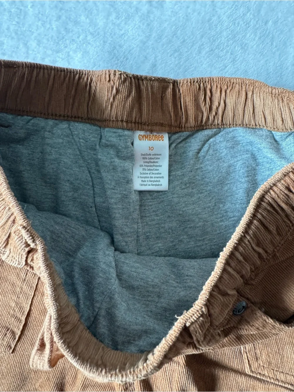 Gymboree Boys' Drawstring Jogger Pants in Caramel Brown